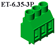 Terminal ET-6.35-3P